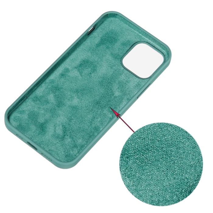 Bild 3,  iPhone 15 Pro Skal Silikon Tallgrön - Teknikhallen.se