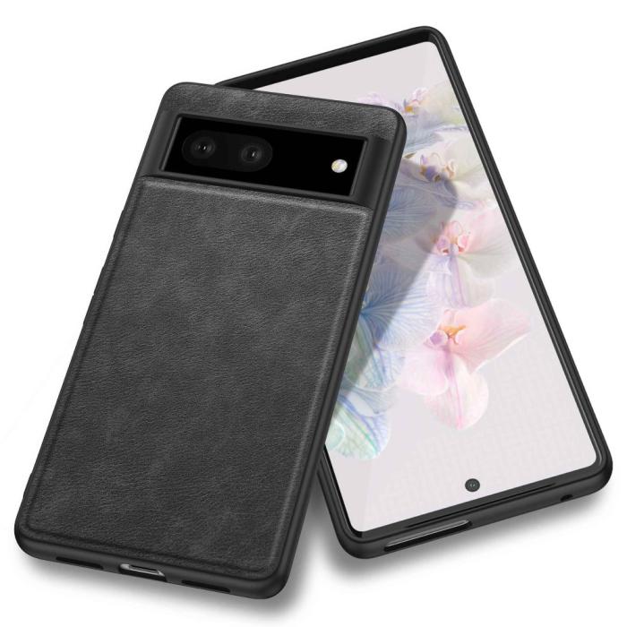 Bild 2,  Google Pixel 7 Skal Retro Läderbelagt Svart - Teknikhallen.se