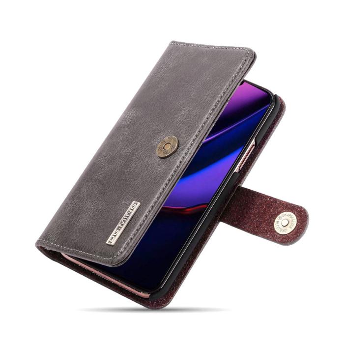 Bild 3, DG.MING iPhone 11 Pro Max - DG.MING Plånboksfodral/Magnet Skal - Grå - Teknikhallen.se