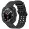  Galaxy Watch Ultra 47 mm Armband Wave Design Svart - Teknikhallen.se