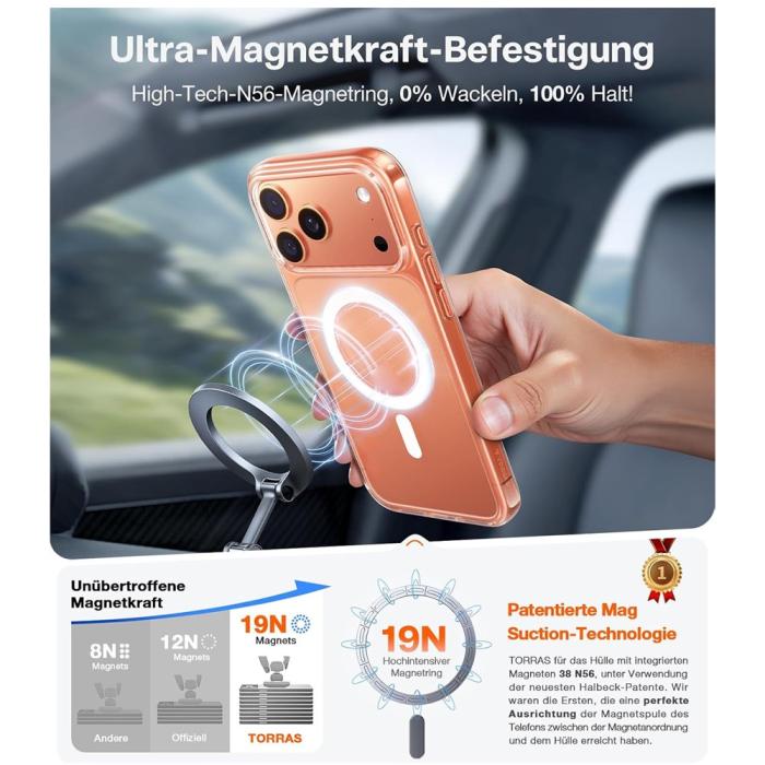 Bild 5,  iPhone 18 Pro Max/17 Pro Max MagSafe Skal Anti-Yellow - Teknikhallen.se
