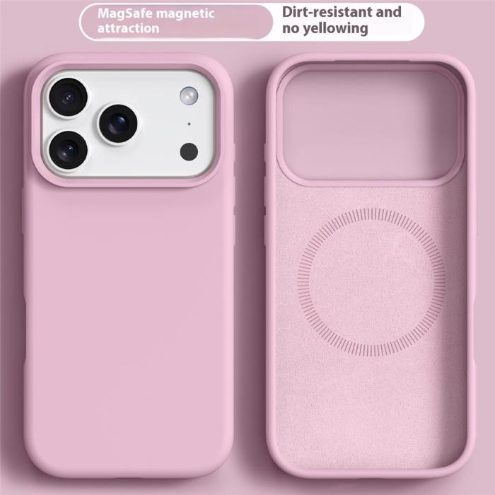 Bild 2,  iPhone 17 Pro Skal MagSafe Liquid Silikon Rosa - Teknikhallen.se