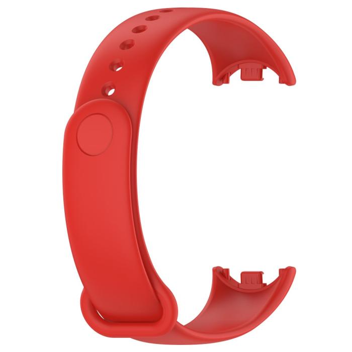 Bild 3,  Xiaomi Smart Band 10/9/8 Armband Solid Silikon Röd - Teknikhallen.se