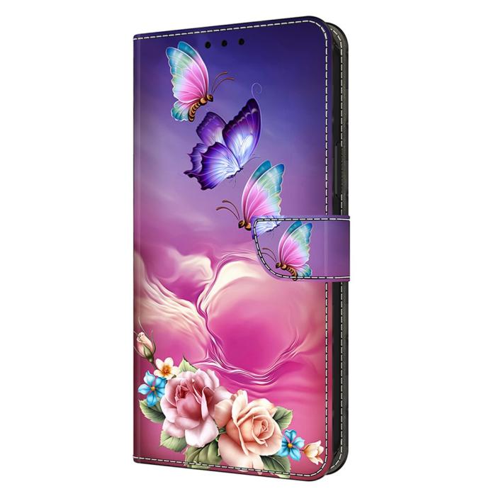 Bild 4,  Galaxy A36 5G/A56 5G Fodral Med Tryck Blommor/Fjärilar - Teknikhallen.se