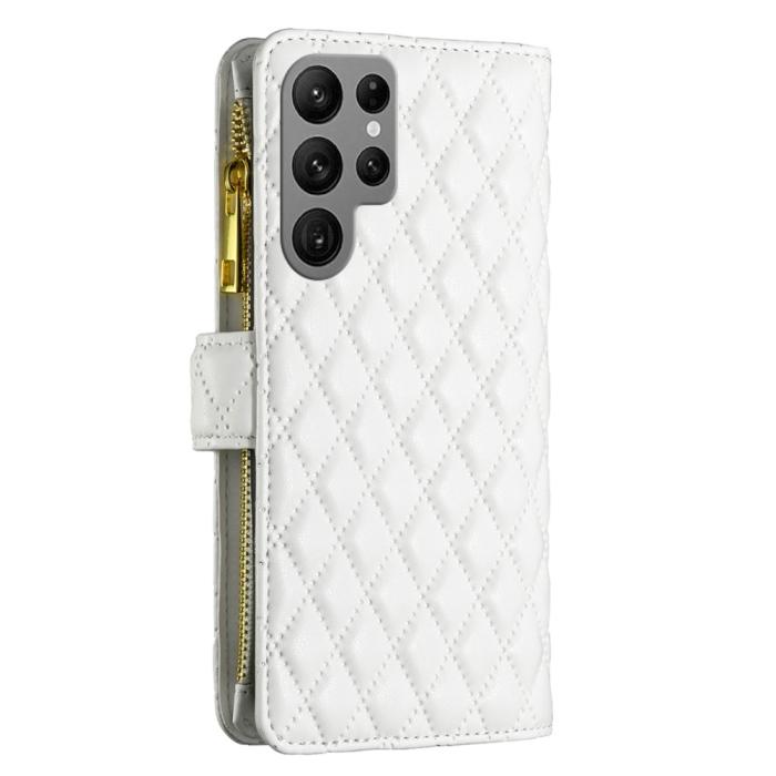 Bild 6, BINFEN BINFEN Galaxy S25 Ultra Fodral Diamond Multifunktionell Vit - Teknikhallen.se