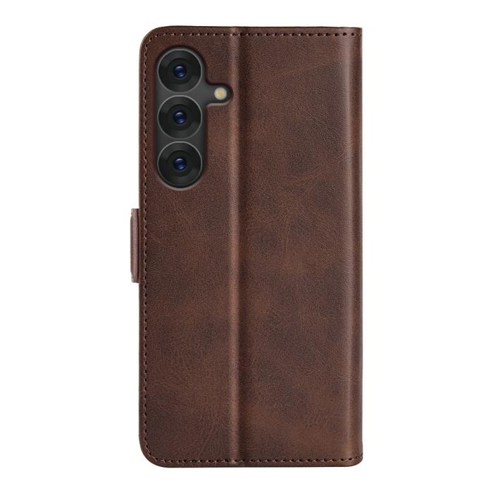 Bild 6,  Samsung Galaxy S25 Fodral Läder Brun - Teknikhallen.se