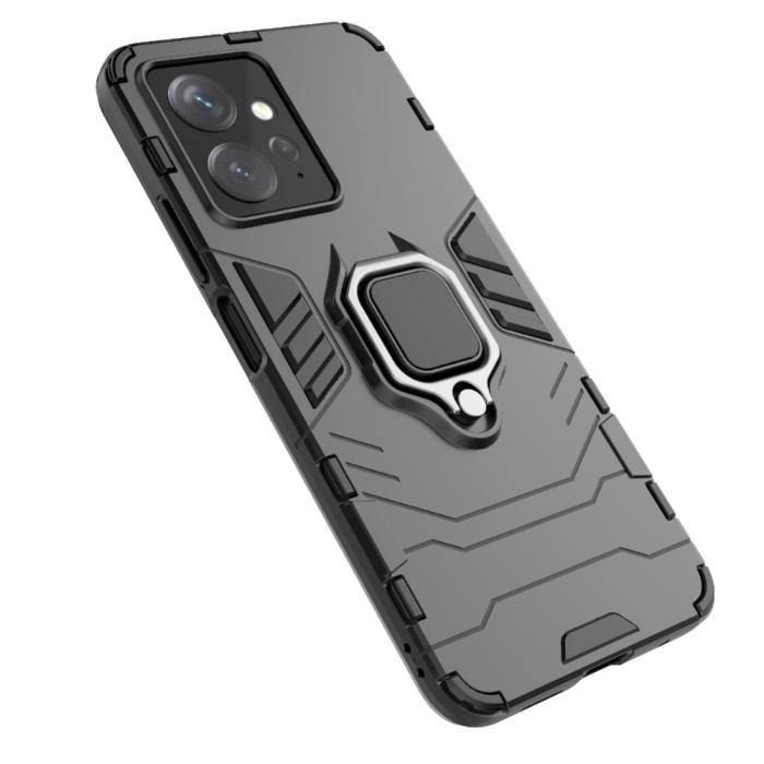 Bild 4,  Xiaomi Redmi Note 12 4G Skal Ring Hybrid Armor Svart - Teknikhallen.se