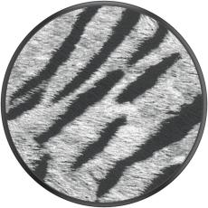 PopSockets PopSockets Avtagbart Grip med St&auml;llfunktion Premium Vegan Leather Zebra - Teknikhallen.se