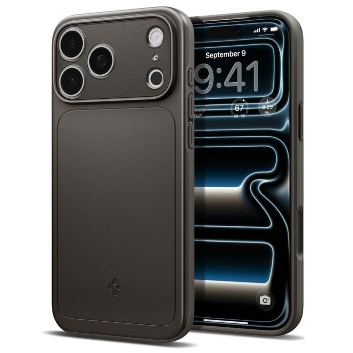 Bild 2, Spigen Spigen iPhone 18 Pro / 17 Pro Skal MagSafe Thin Fit Gunmetal - Teknikhallen.se