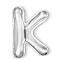 Bokstavsballong K 40 cm Silver - Teknikhallen.se