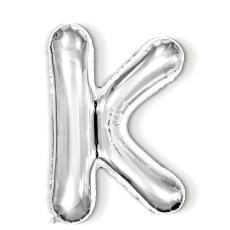  Bokstavsballong K 40 cm Silver - Teknikhallen.se