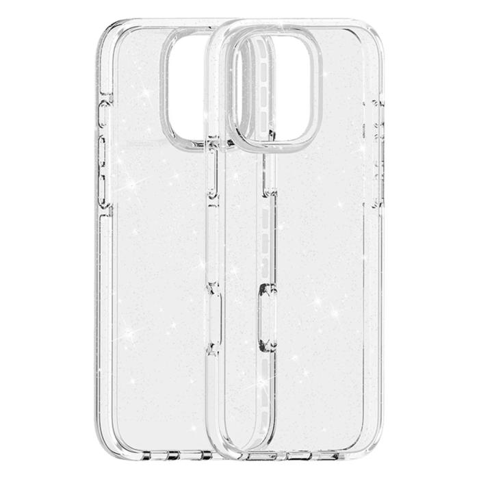 Bild 6,  iPhone 16 Pro Skal Glitter Transparent - Teknikhallen.se