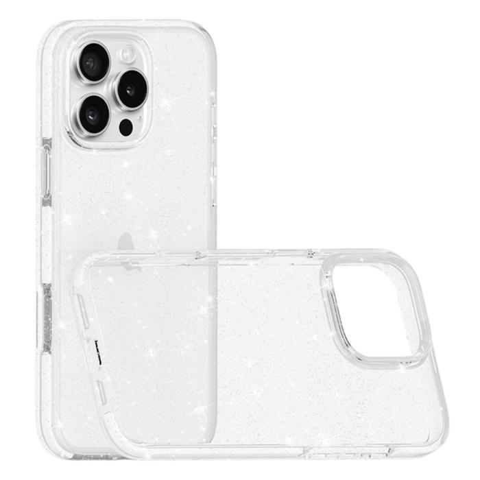 Bild 3,  iPhone 16 Pro Max Skal Glitter Transparent - Teknikhallen.se