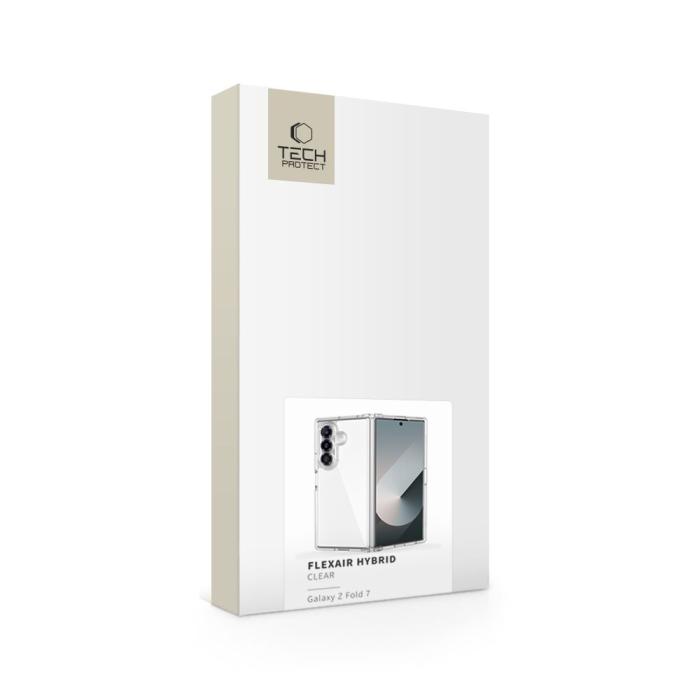 Bild 4, Tech-Protect Tech-Protect Galaxy Z Fold 7 Skal FlexAir Hybrid Transparent - Teknikhallen.se