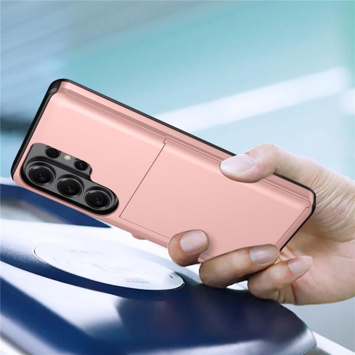 Bild 2,  Samsung Galaxy S26 Ultra Skal Hybrid Med Kortfack Vit - Teknikhallen.se