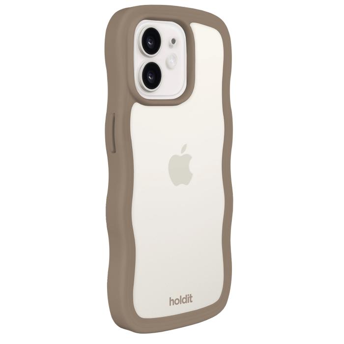 Bild 3, holdit holdit iPhone 12/12 Pro Skal Wavy Mocha Brown Transparent - Teknikhallen.se