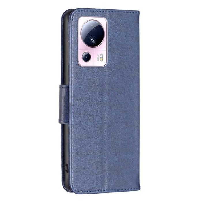 Bild 3,  Xiaomi 13 Lite 5G Fodral Med Fjäril Tryck Mörk Blå - Teknikhallen.se