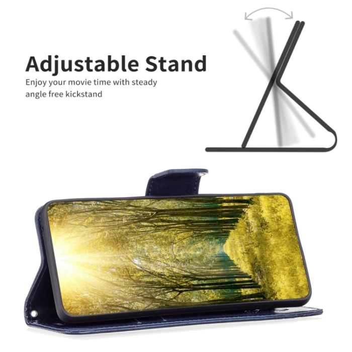 Bild 5,  Xiaomi 13 Lite 5G Fodral Med Fjäril Tryck Mörk Blå - Teknikhallen.se