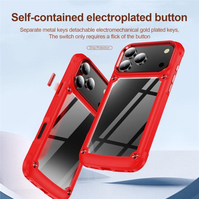 Bild 6,  iPhone 17 Pro Max Skal Xtreme Shockproof Hybrid Röd - Teknikhallen.se