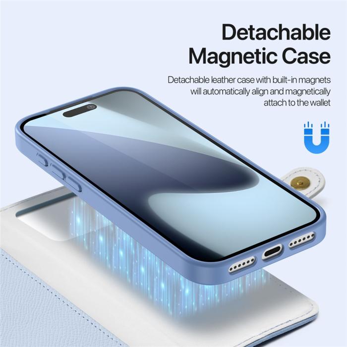 Bild 5, DUX DUCIS DUX DUCIS iPhone 17 Pro Max 2in1 Magnet Fodral Lawa Series Blå - Teknikhallen.se