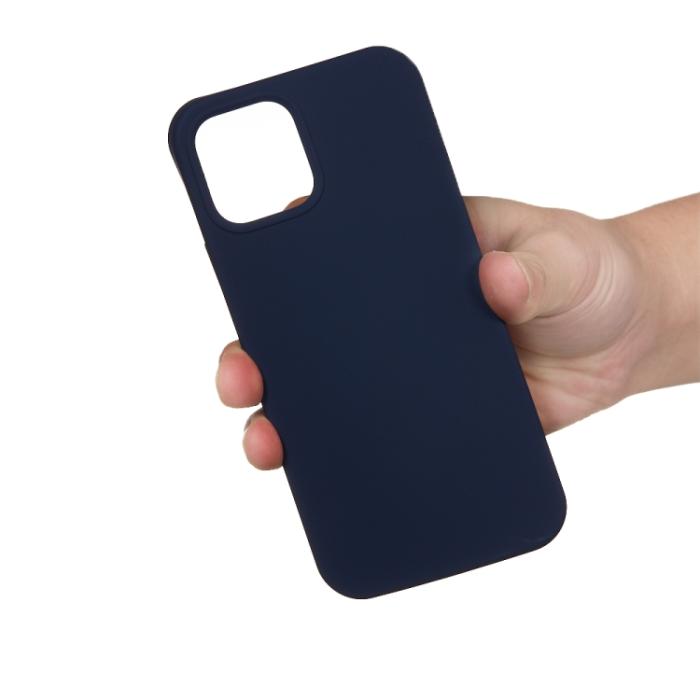 Bild 4,  iPhone 15 Pro Skal Silikon Midnatt Blå - Teknikhallen.se