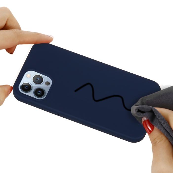 Bild 5,  iPhone 15 Pro Skal Silikon Midnatt Blå - Teknikhallen.se