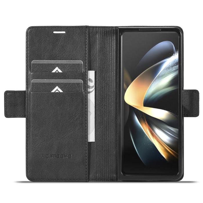 Bild 2, LC.IMEEKE LC.IMEEKE Galaxy Z Fold 5 Fodral RFID Läder Svart - Teknikhallen.se