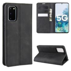  Samsung Galaxy S20 FE - Silkeslent L&auml;derfodral - Svart - Teknikhallen.se