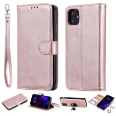  iPhone 11 - Pl&aring;nboksfodral/Magnet Skal 2in1 - Ros&eacute;guld - Teknikhallen.se