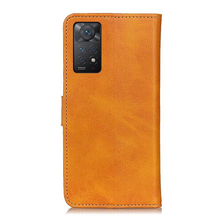 Bild 3,  Xiaomi Redmi Note 11 Pro 5G Fodral Solid Läder Brun - Teknikhallen.se