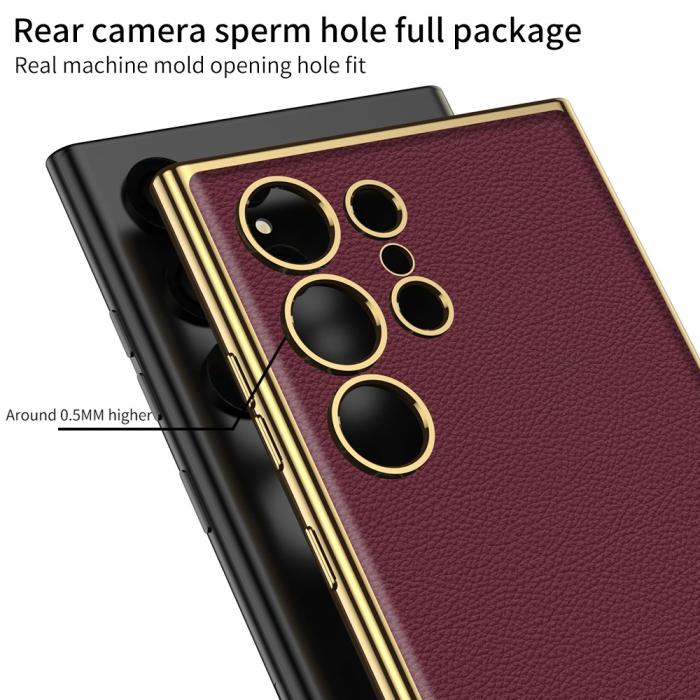 Bild 4, GKK GKK Samsung Galaxy S24 Ultra Skal Slim Electroplate Roséguld - Teknikhallen.se