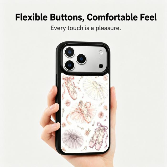 Bild 2,  iPhone 18 Pro / 17 Pro Skal MagSafe UV-Mönster Ballerina - Teknikhallen.se