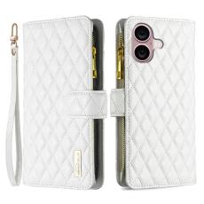 BINFEN BINFEN iPhone 16 Plus Fodral Diamond Multifunktionell Vit - Teknikhallen.se