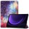  Samsung Galaxy Tab S9 FE Fodral Tri-Fold Läder Cosmic Space - Teknikhallen.se