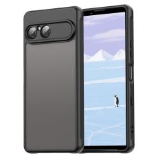  Sony Xperia 10 VII Skal Hybrid Frosted Svart - Teknikhallen.se