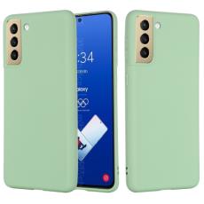  Samsung Galaxy S21 FE Skal Liquid Silikon Gr&ouml;n - Teknikhallen.se