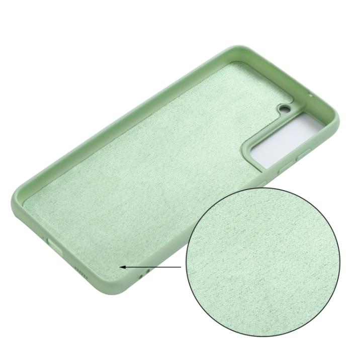 Bild 3,  Samsung Galaxy S21 FE Skal Liquid Silikon Grön - Teknikhallen.se