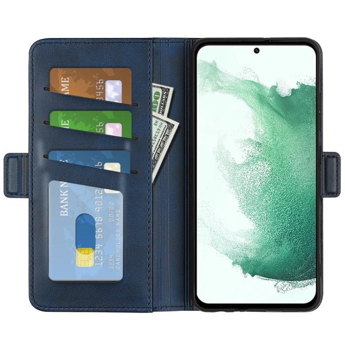 Bild 2,  Samsung Galaxy S23 Plus Fodral Magnetisk Avstängning Blå - Teknikhallen.se