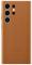 Samsung Samsung Galaxy S23 Ultra Skal Leather Cover Camel - Teknikhallen.se