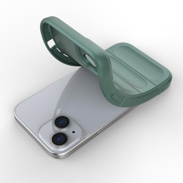Bild 5,  iPhone 15 Plus Skal Magic Shield Grön - Teknikhallen.se
