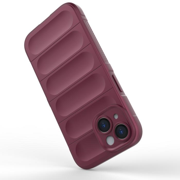 Bild 3,  iPhone 15 Plus Skal Magic Shield Vinröd - Teknikhallen.se