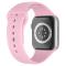 ColorPop Apple Watch 42/44/45/49 mm Silikon Armband (M/L) Ljus Rosa - Teknikhallen.se