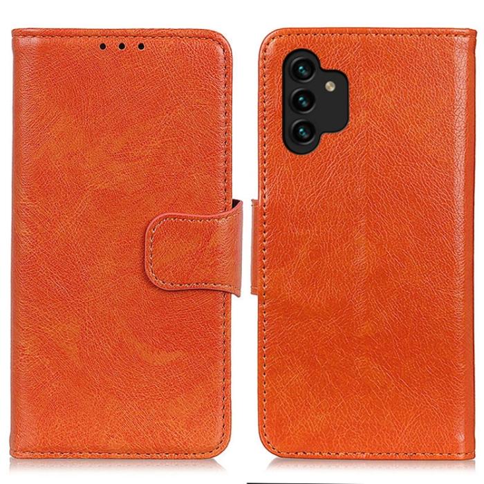 Bild 2,  Samsung Galaxy A13 4G Fodral Nappa Läder Brun - Teknikhallen.se