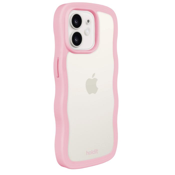 Bild 3, holdit holdit iPhone 12/12 Pro Skal Wavy Pink Transparent - Teknikhallen.se