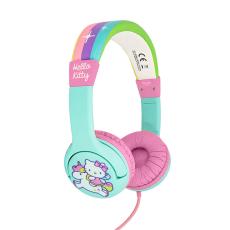 OTL Hello Kitty H&ouml;rlur F&ouml;r Barn On-Ear Gr&ouml;n/Rosa Enh&ouml;rning - Teknikhallen.se