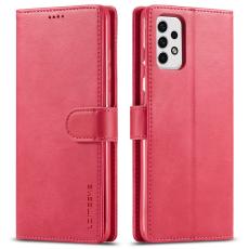 LC.IMEEKE LC.IMEEKE Samsung Galaxy A23 5G Fodral L&auml;der R&ouml;d/Rosa - Teknikhallen.se