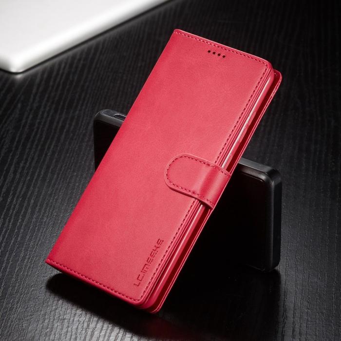 Bild 3, LC.IMEEKE LC.IMEEKE Samsung Galaxy A23 5G Fodral Läder Röd/Rosa - Teknikhallen.se