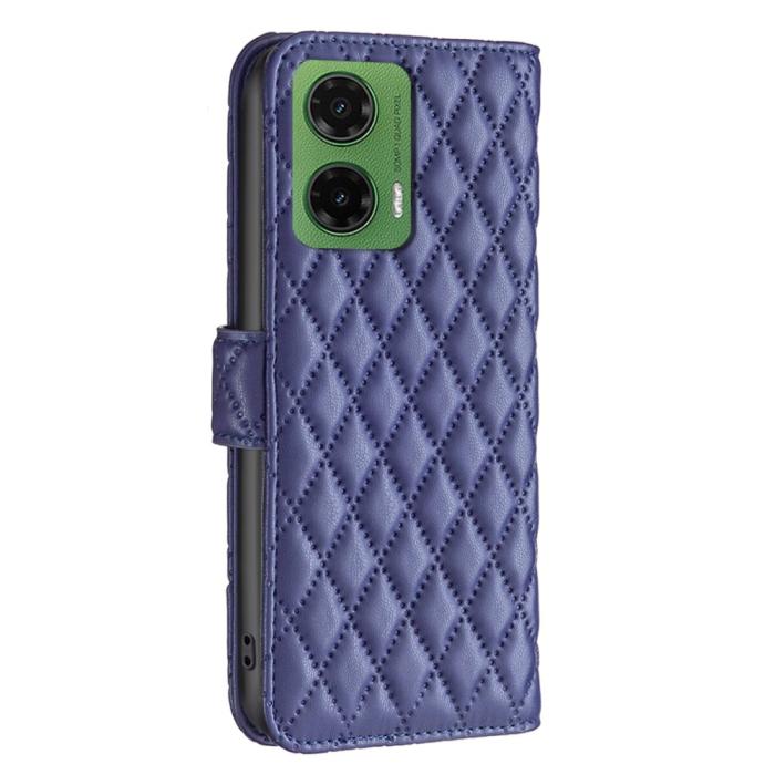 Bild 6,  Motorola Moto G35 5G Fodral Diamond Läder Blå - Teknikhallen.se