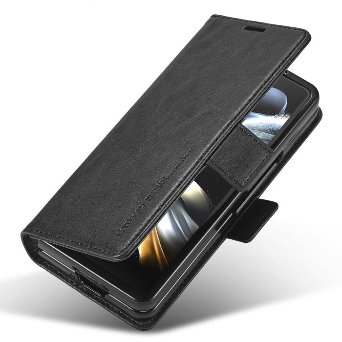 Bild 4, LC.IMEEKE LC.IMEEKE Galaxy Z Fold 5 Fodral RFID Läder Svart - Teknikhallen.se