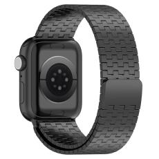  Apple Watch 42/44/45/46/49 mm Armband Magnetisk Loop Svart - Teknikhallen.se